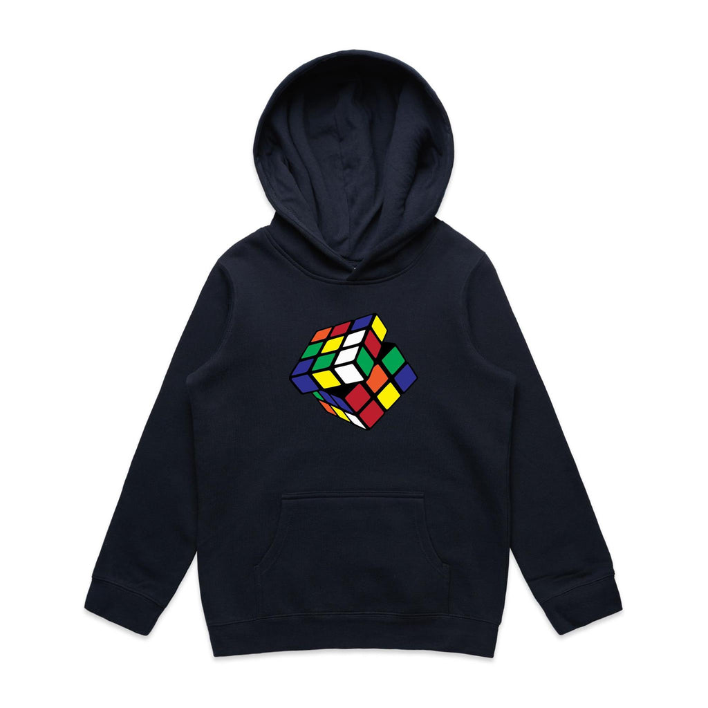 Game Cube - Kids Hoodie Navy Kids Hoodie Printed In Australia