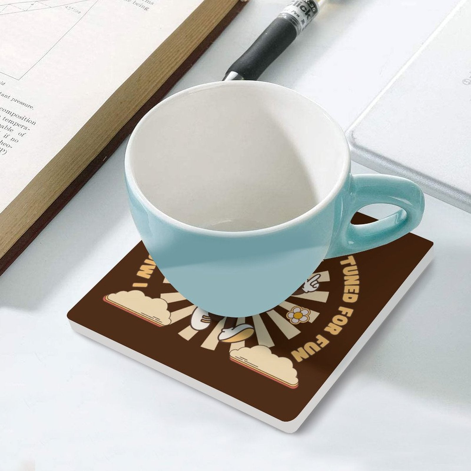 Classic Radio - Ceramic Coasters (Square) Ceramic Coasters Printed Offshore Retro