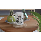 Cat Lover - White 15oz Ceramic Mug 15oz Mug animal Globally Fulfilled