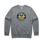 Coffee Is Universal, Alien - AS Colour Stencil Crew Gravel Sweatshirt Coffee Printed In Australia Sci Fi
