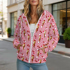 Cherry Ice-Cream Women's Full-Zip Hoodie