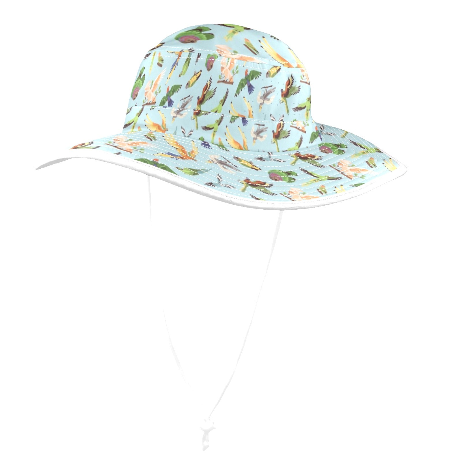 Parrots Wide Brim Bucket Hat Wide Brim Bucket Hat Birds Printed Offshore