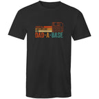 Dad Jokes Dad-A-Base - Mens T-Shirt Black Mens T-shirt Dad Printed In Australia Tech