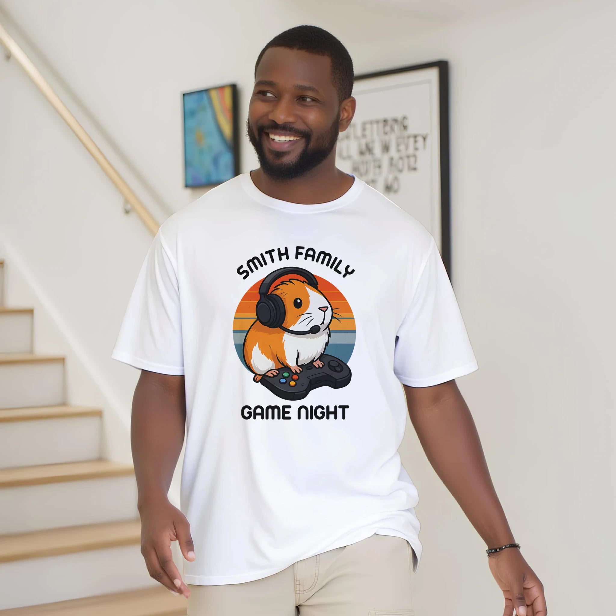 Family Game Night - Personalised T-shirt Personalised T-shirt customise Games Globally Fulfilled personalise