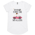 On My Way To Make Some Bad Decisions - Womens Scoop Neck T-Shirt White Womens Scoop Neck T-shirt animal Printed In Australia