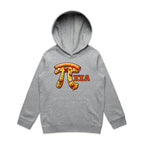Pi Pizza - Kids Hoodie Grey Marle Kids Hoodie Printed In Australia