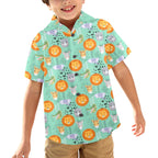 Safari Animals Junior Kids Hawaiian Shirt