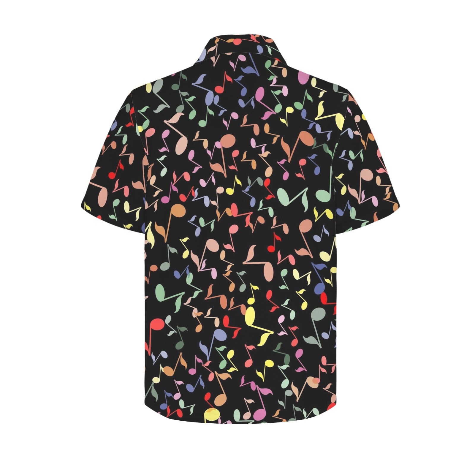 Quavers, Music Notes Men's Short Sleeve Hawaiian Shirt Men's Hawaiian Shirt (New) Music Printed Offshore