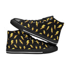 Lightning Bolts - Men's High Top Canvas Shoes