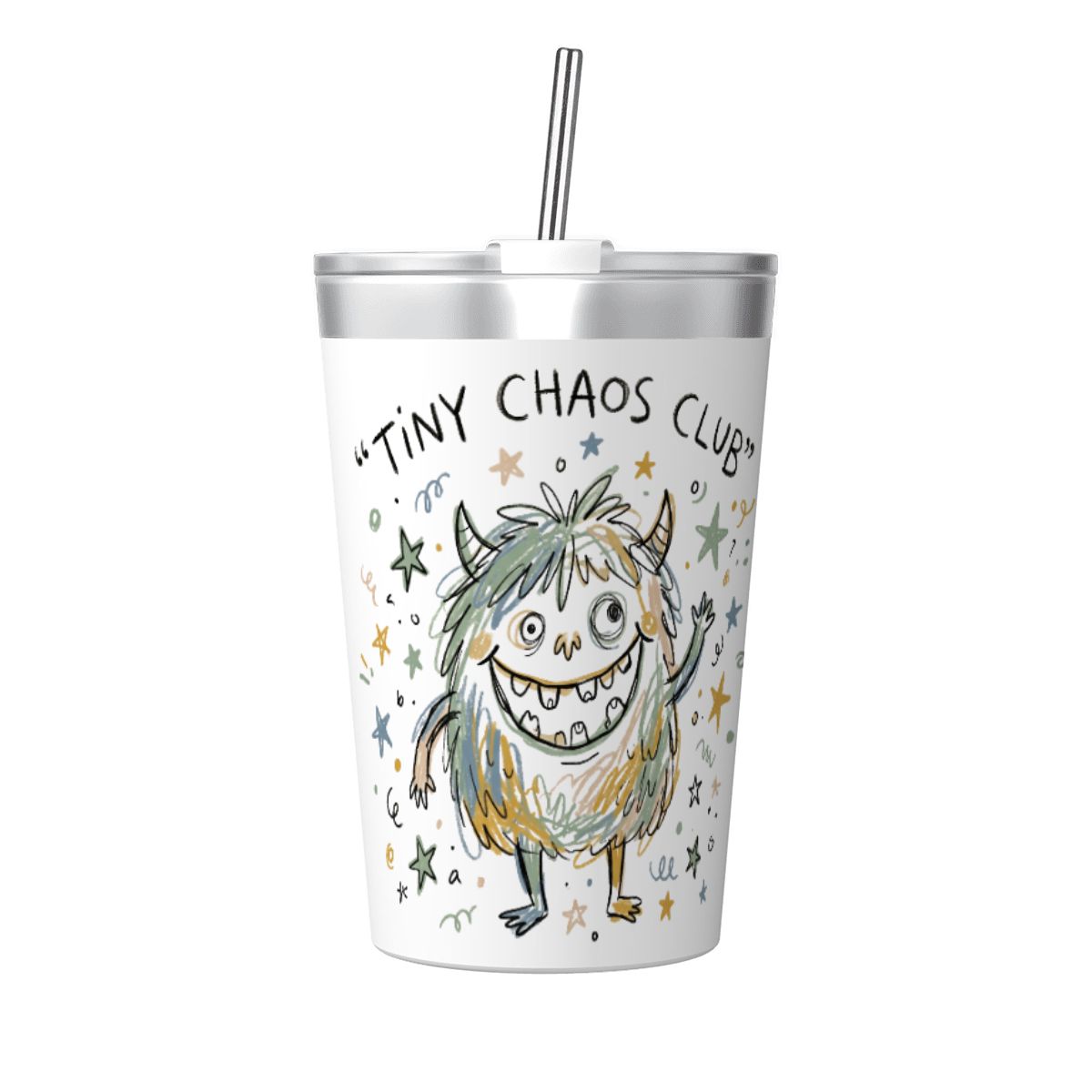 Monster Tiny Chaos Club Small Stainless Steel Travel Mug Cup 12oz/350ml