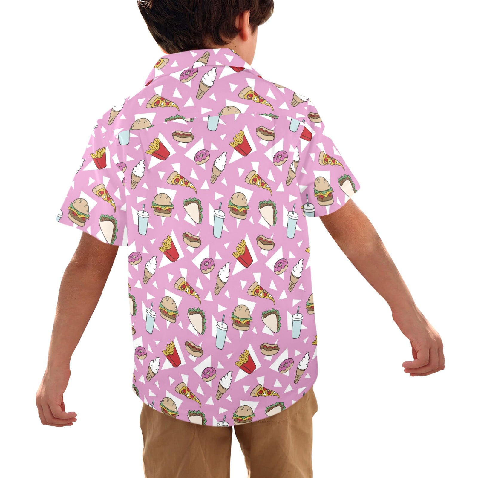 Fast Food - Junior Kids Hawaiian Shirt