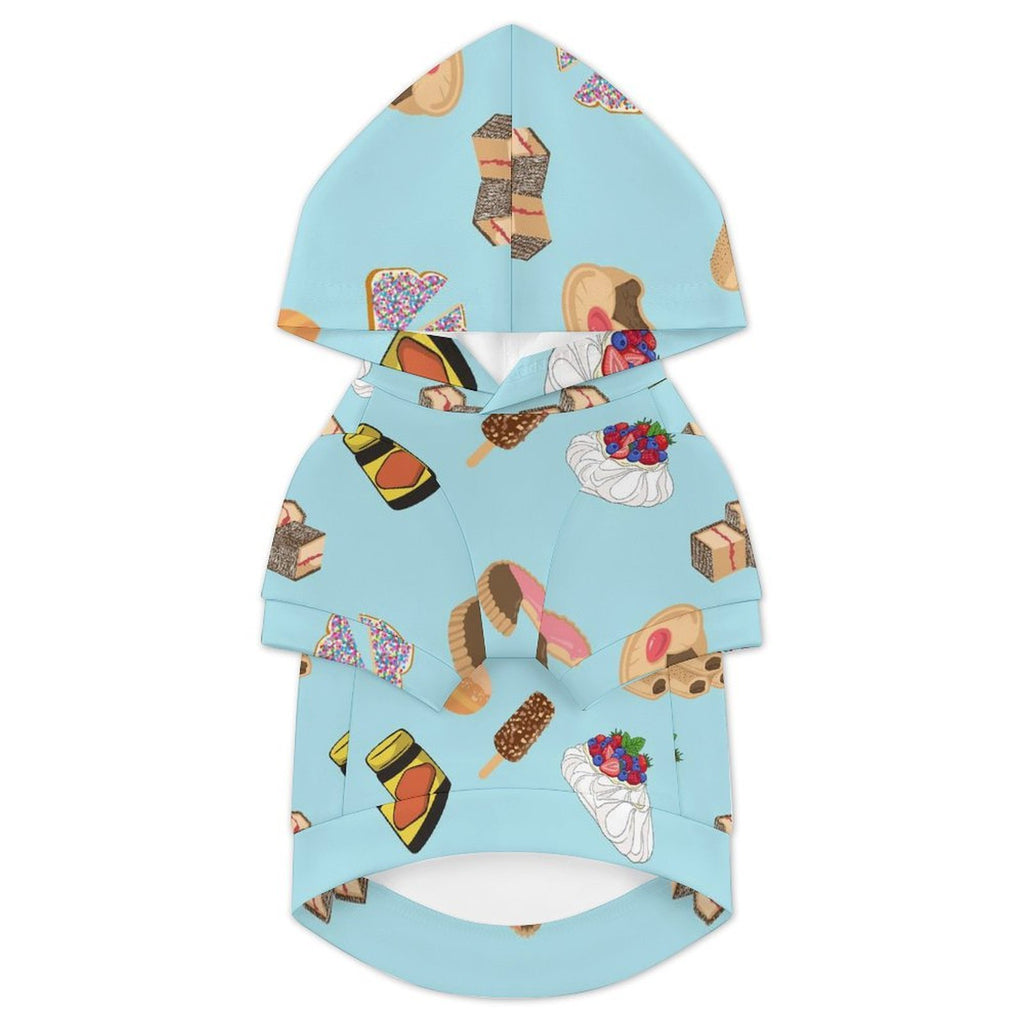 Classic Aussie Food Icons Pet Hoodie (Small Size)