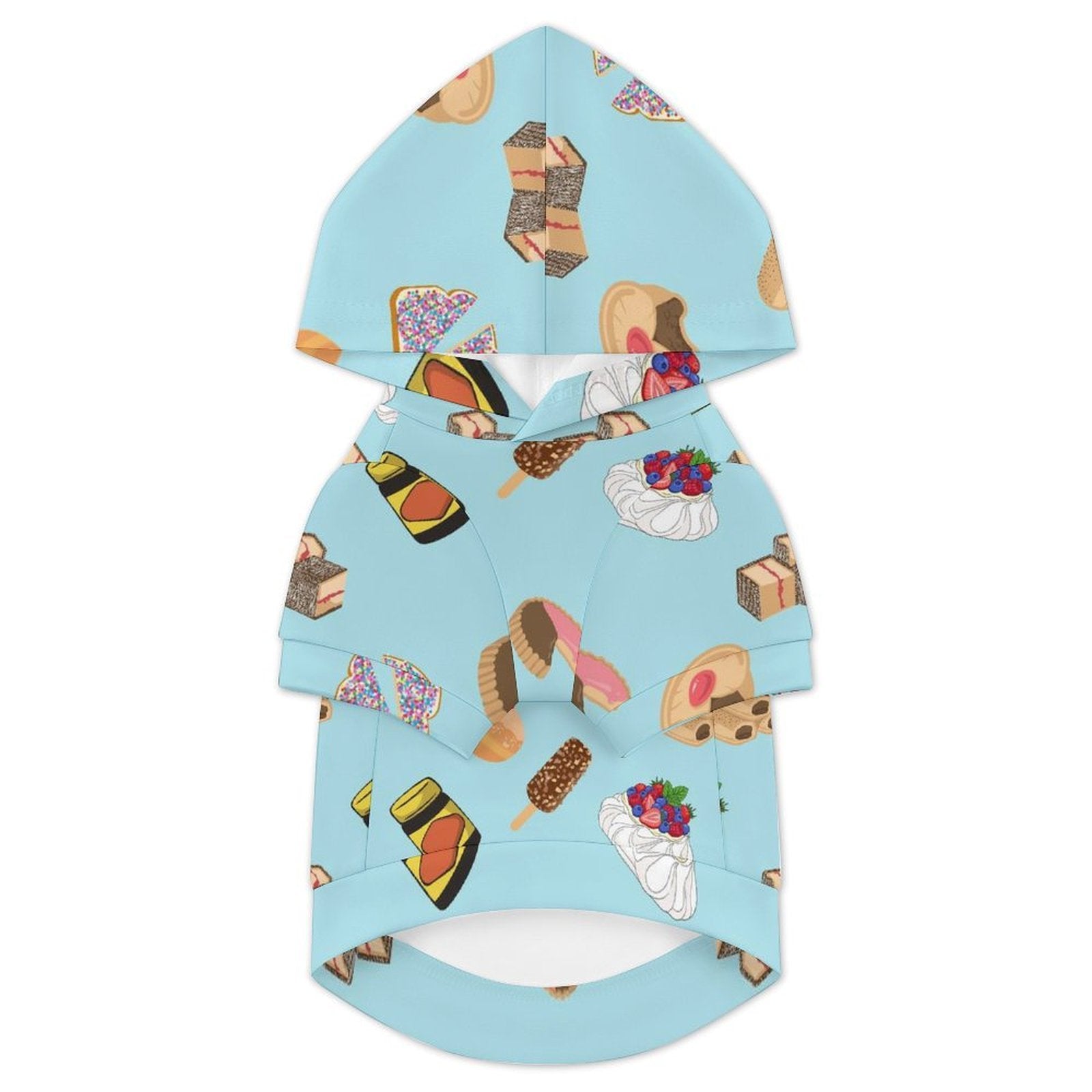 Classic Aussie Food Icons Pet Hoodie (Small Size)