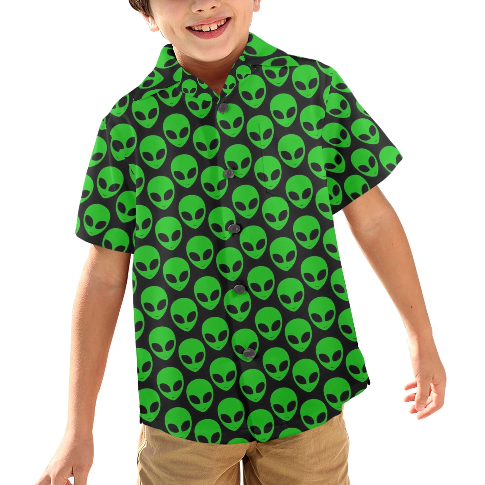 Aliens - Junior Kids Hawaiian Shirt