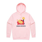 Couch Potato - Mens Hoodie Pink Mens Hoodie Printed In Australia