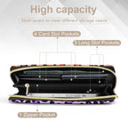 Rainbow Leopard Print - PU Leather Wallet