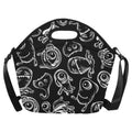 Monsters In Black And White - Neoprene Lunch Bag One Size Neoprene Lunch Bag Printed Offshore