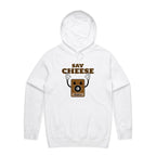 Say Cheese, Retro Camera - Mens Hoodie White Mens Hoodie Printed In Australia Retro