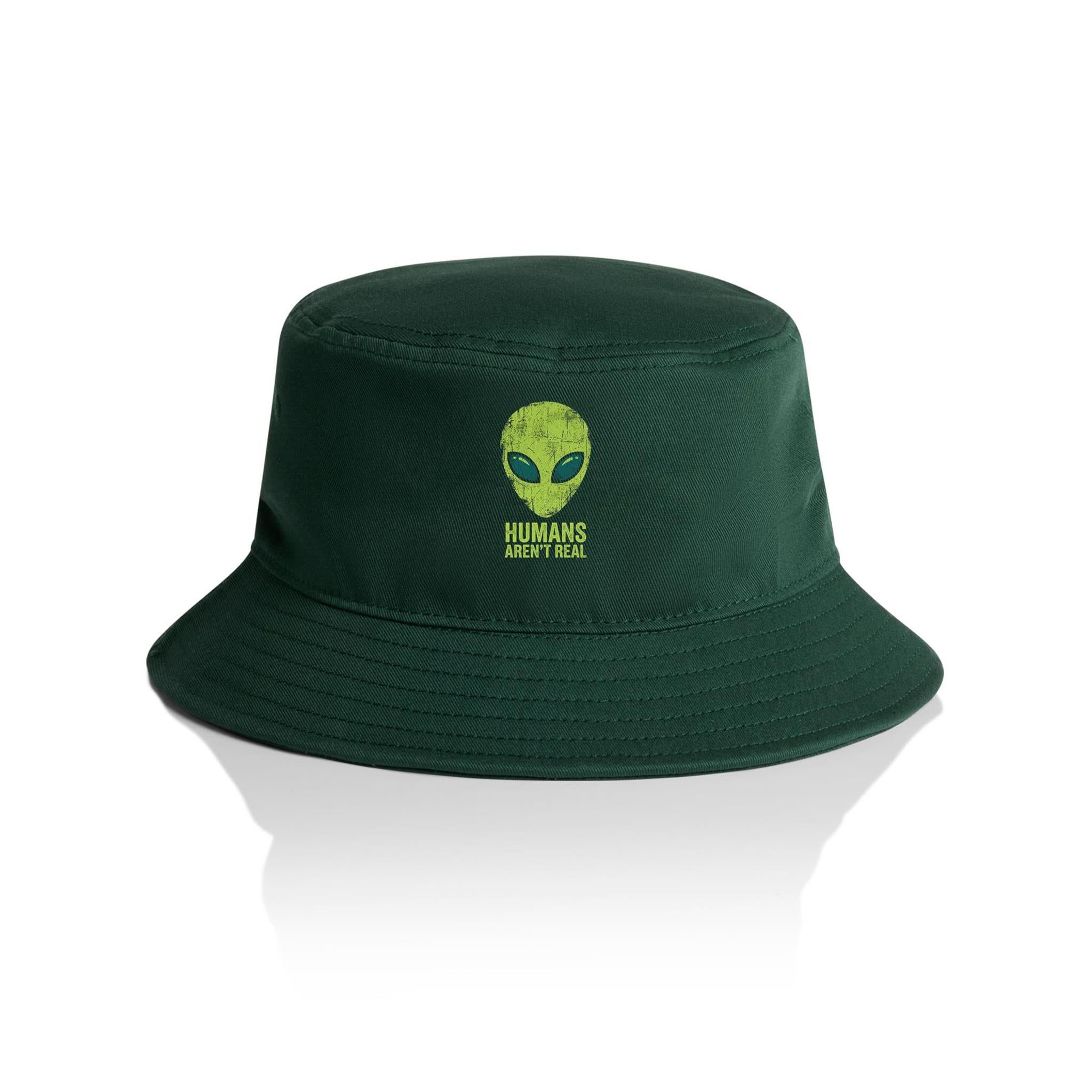 Alien, Humans Aren't Real AS Colour Bucket Hat