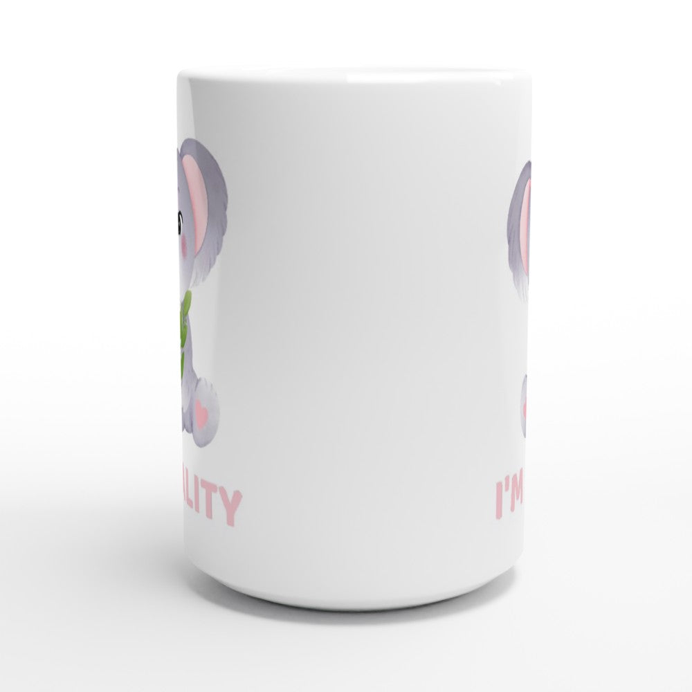 I'm Koality - White 15oz Ceramic Mug 15oz Mug animal Globally Fulfilled