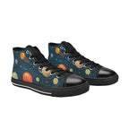 Galaxy - Men's High Top Canvas Shoes