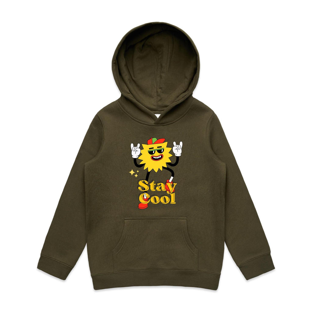 Stay Cool - Kids Hoodie Army Kids Hoodie Printed In Australia