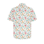 Ukulele Men's Short Sleeve Hawaiian Shirt Men's Hawaiian Shirt (New) Music Printed Offshore