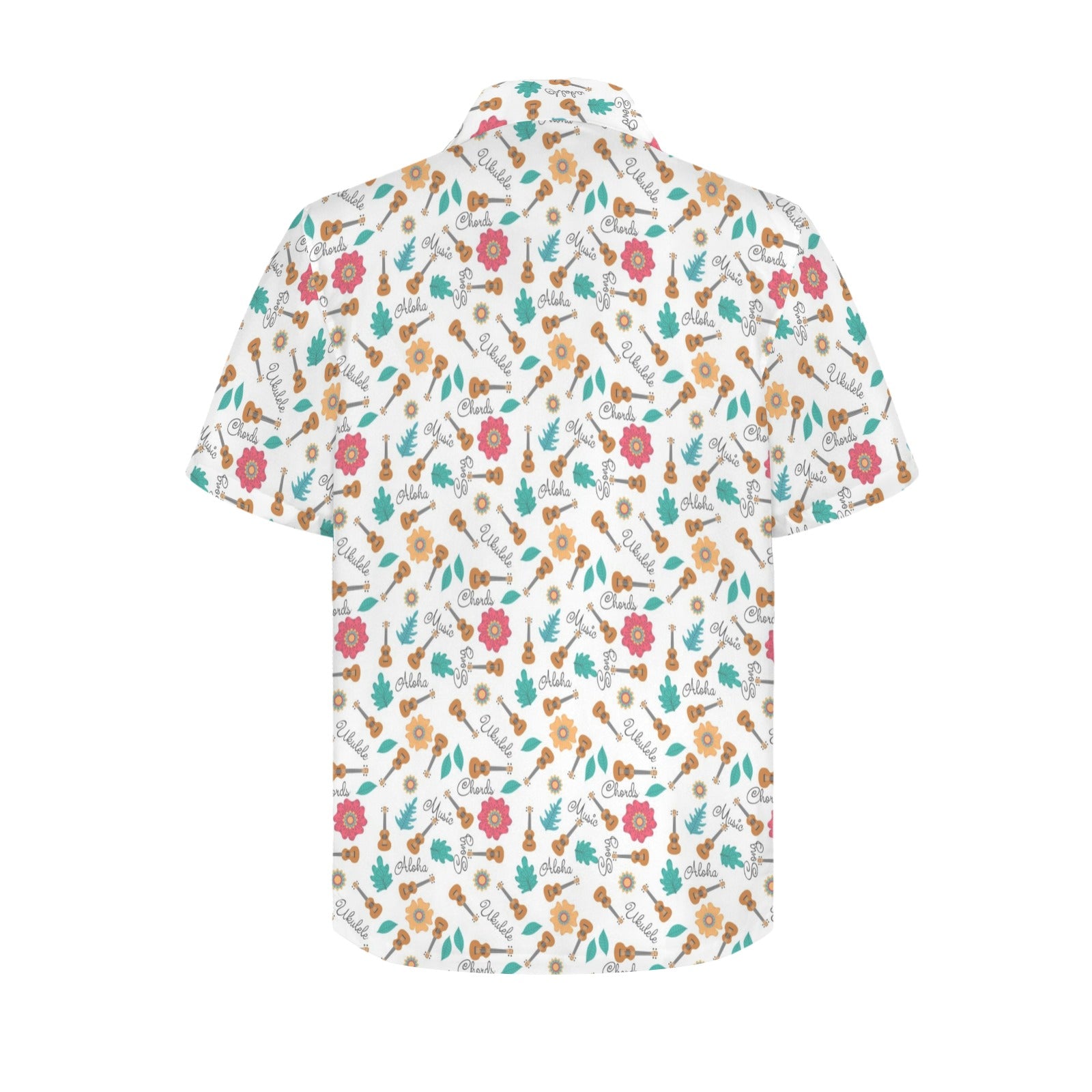 Ukulele - Men's Short Sleeve Hawaiian Shirt