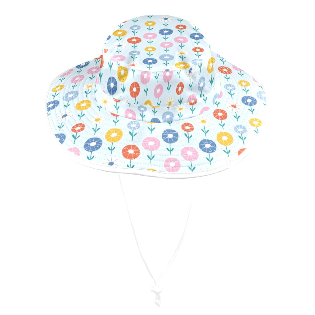Abstract Cute Flowers Wide Brim Bucket Hat Wide Brim Bucket Hat Plants Printed Offshore