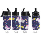 Rainbow Unicorn 12oz Kids Water Bottle with Straw Lid