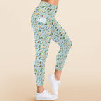 Parrots Women's High Waist Pockets Yoga Leggings Women's High Waist Pockets Yoga Leggings Birds Printed Offshore