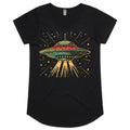 Retro UFO Womens AS Colour Scoop Neck T-Shirt