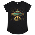Retro UFO Womens AS Colour Scoop Neck T-Shirt