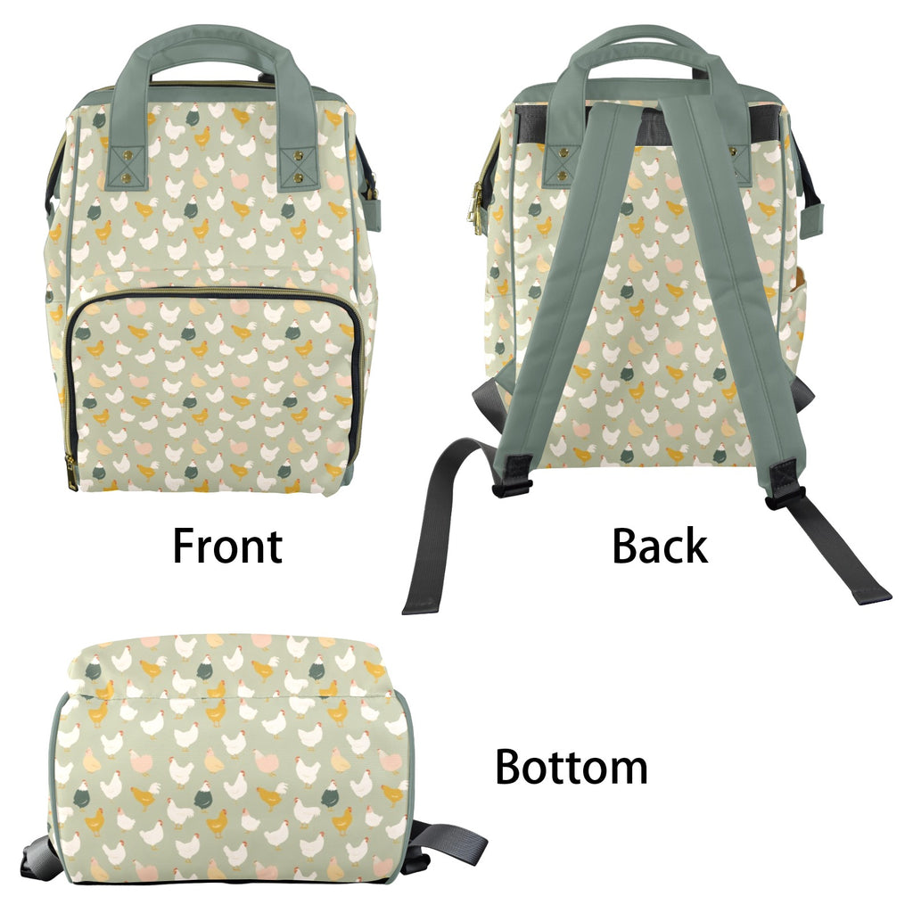 Chicken Life Multi-Function Backpack, Nappy / Diaper Bag Multi-function Backpack, Nappy / Diaper Bag animal Printed Offshore