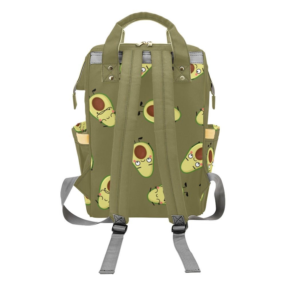 Avocado Characters - Multi-Function Backpack, Nappy / Diaper Bag