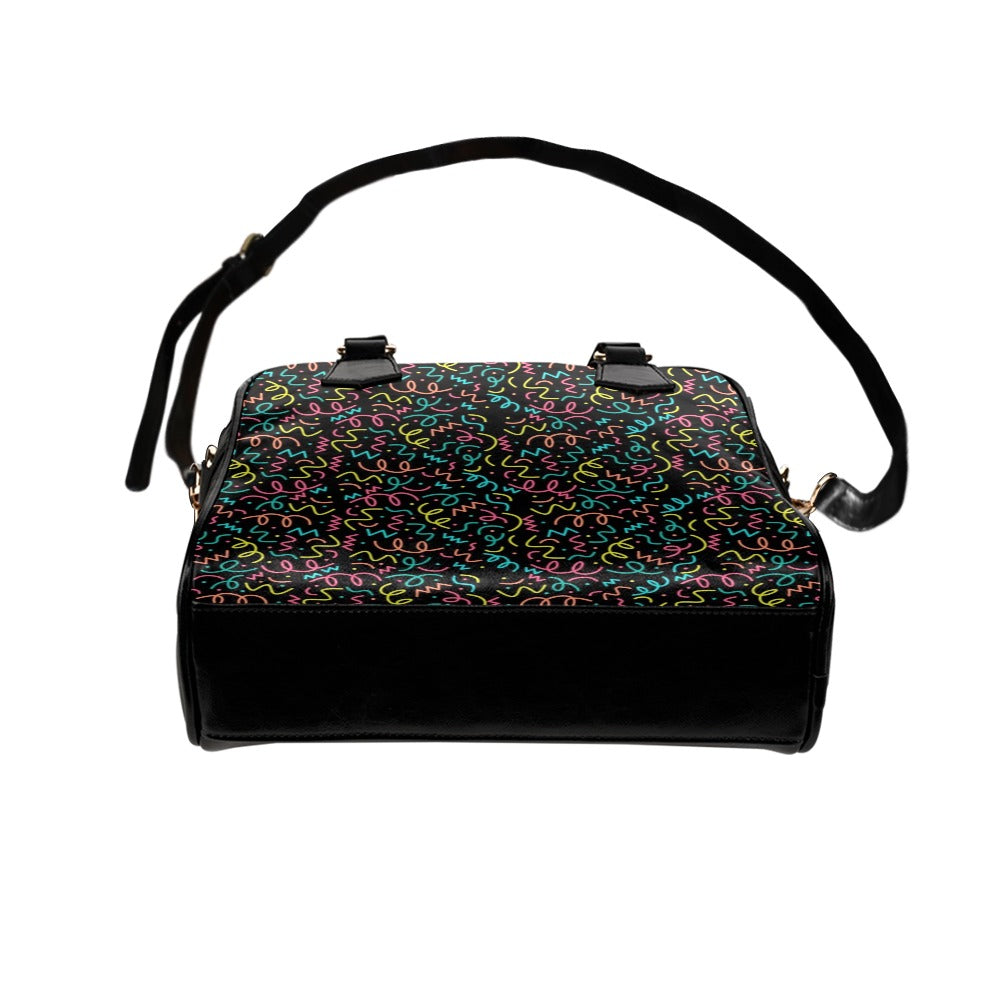 Squiggle Time - Shoulder Handbag (Model 1634) Shoulder Handbags (1634)
