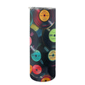 Retro Vinyl Records 2 - 20oz Tall Skinny Tumbler with Lid and Straw