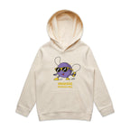 Music Moves Me - Kids Hoodie Ecru Kids Hoodie Printed In Australia