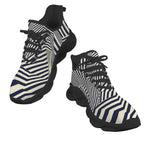 Black Stripes Men's Twisted Sole Sneakers