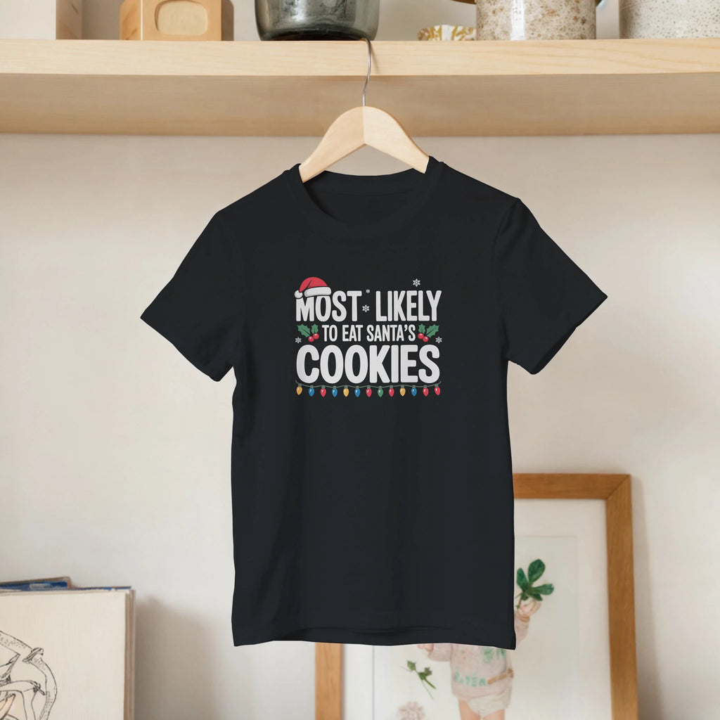 Personalised - Christmas Most Likely To - Classic Kids Crewneck T-shirt | Gildan® 5000B Personalised Kids T-shirt Christmas