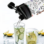 Music Time - Insulated Water Bottle with Dual-Use Lid (18oz) Insulated Water Bottle with Dual-Use Lid (18oz) Music Printed Offshore