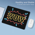 Wow, Comic Book Leather Mouse Pad Leather Mouse Pad comic Printed Offshore