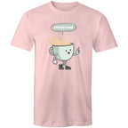 Coffee Time - Mens T-Shirt Pink Mens T-shirt Coffee Printed In Australia