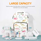 Dinosaur Garden - Multi-Function Backpack, Nappy / Diaper Bag