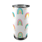Cloud Rainbows - 20oz Mobile Tumbler with Lid (Black Lock) One Size 20oz Travel Mug Printed Offshore