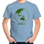 No Planet B, Earth - Kids Youth T-Shirt Carolina Blue Kids Youth T-shirt Environment Printed In Australia