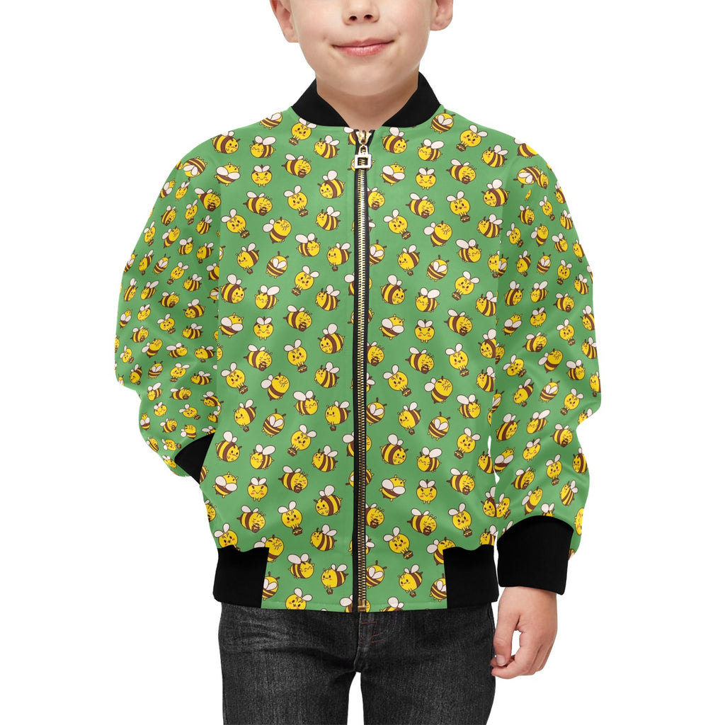 Busy Bees Kids Bomber Jacket