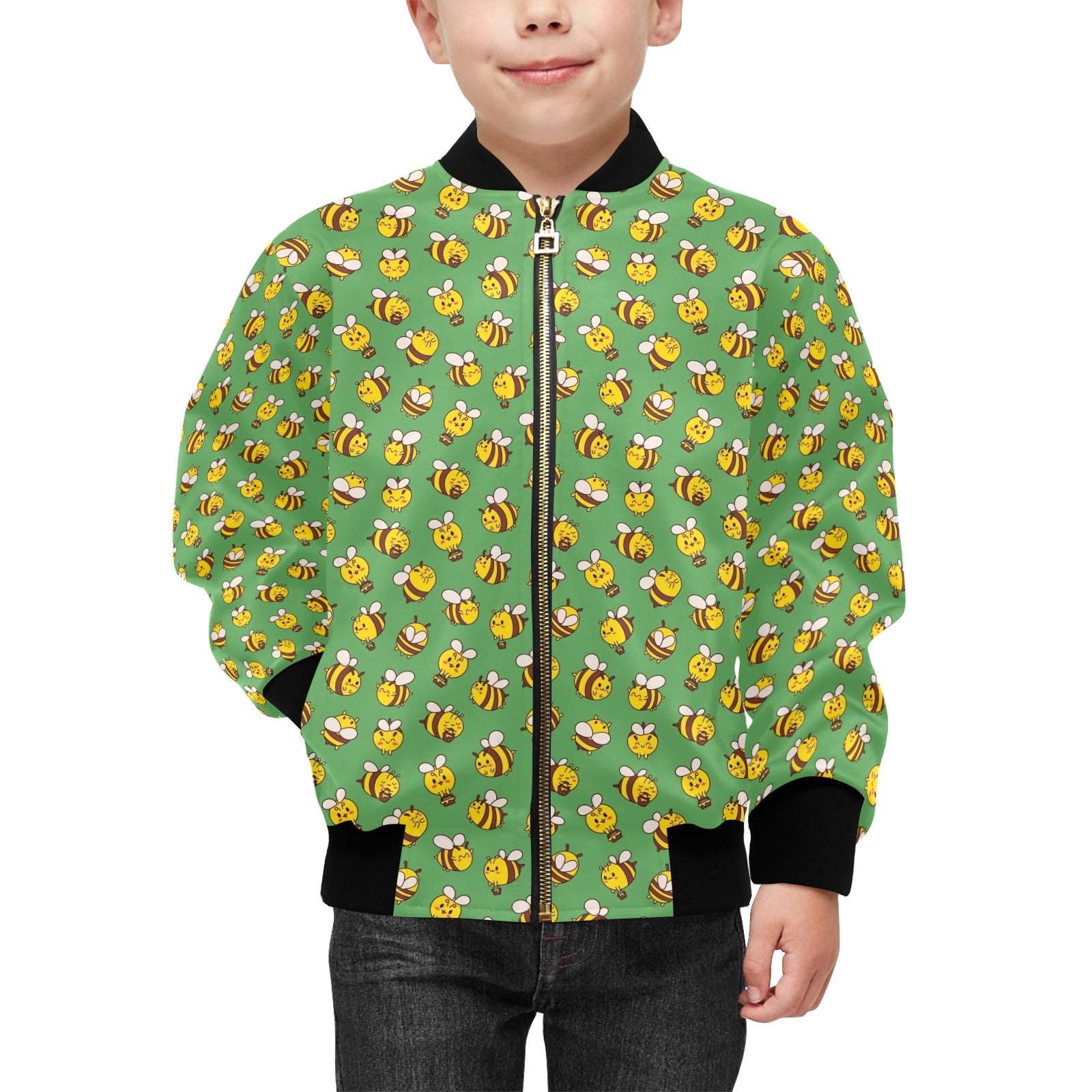 Busy Bees Kids Bomber Jacket