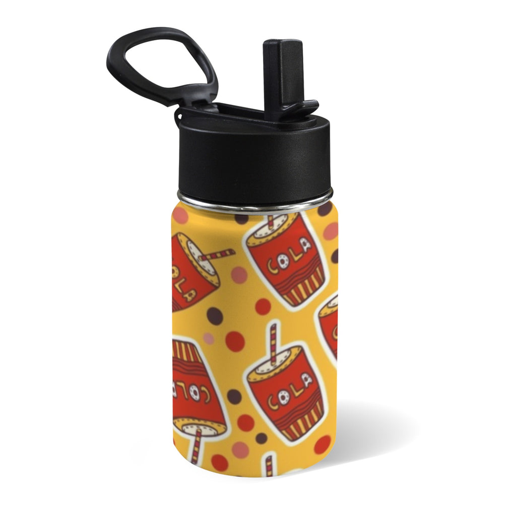 Cola 12oz Kids Water Bottle with Straw Lid