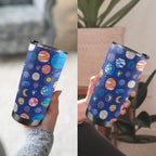 Planets On Blue 20oz Mobile Tumbler with Lid (Black Lock) 20oz Travel Mug Printed Offshore Space